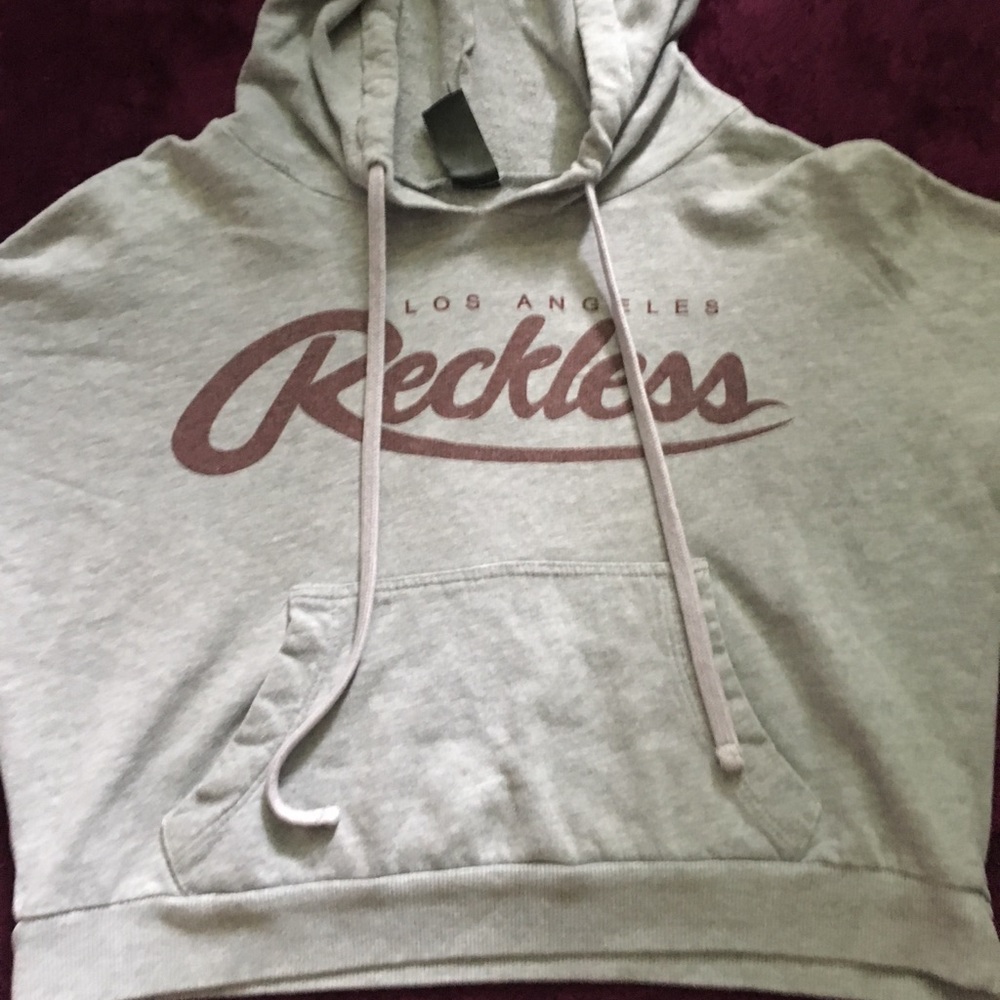 Young and Reckless Cropped Sweatshirt